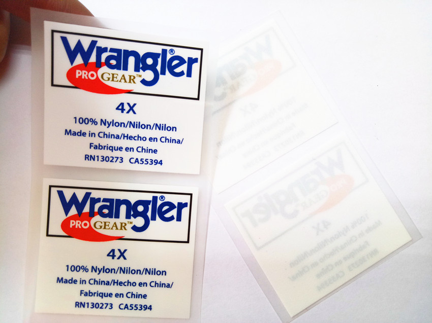 洗水唛烫画 wash label